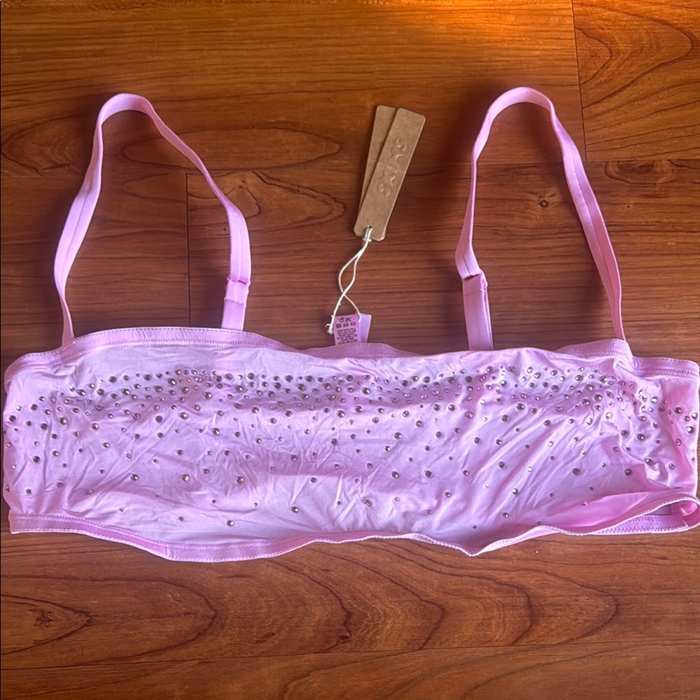 Skims Jelly Sheer Intimates Bandeau in Petal 2X